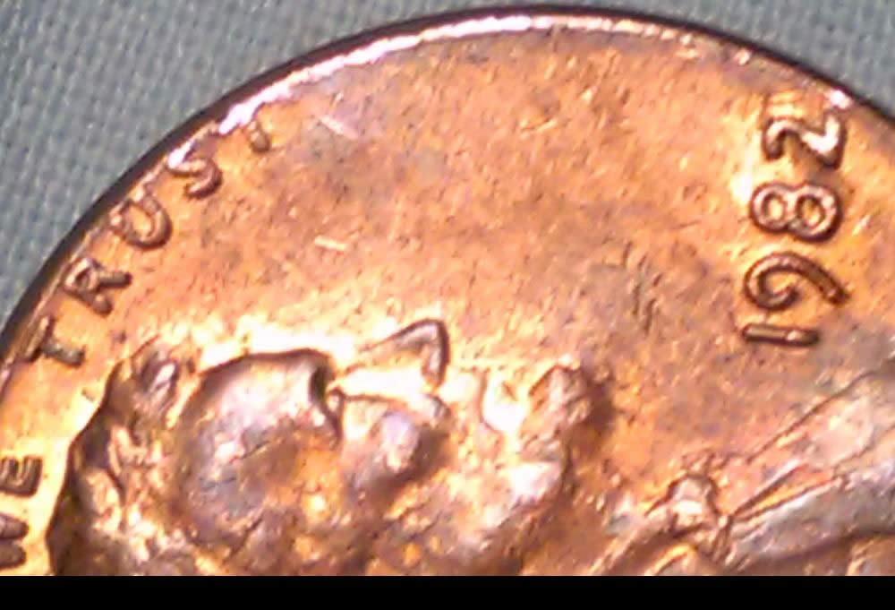 1982-P-Lincoln-Cent-With-Misaligned-Die-Mad